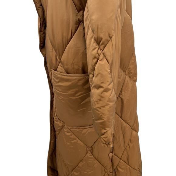 Free People We The Free Joanna Maxi Puffer Jacket Brown Tan Size XL - Picture 9 of 16